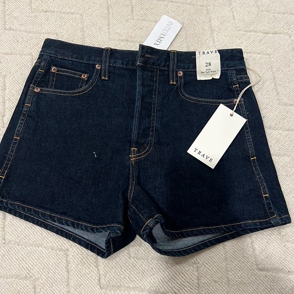 Trave Denim Allie Bar Tack Short - Picture 1 of 2